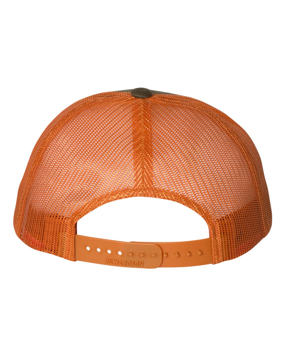 Richardson 115 Low Profile Snap-back Truckers Hat with Custom Branded Laser Engraved Leatherette Patch