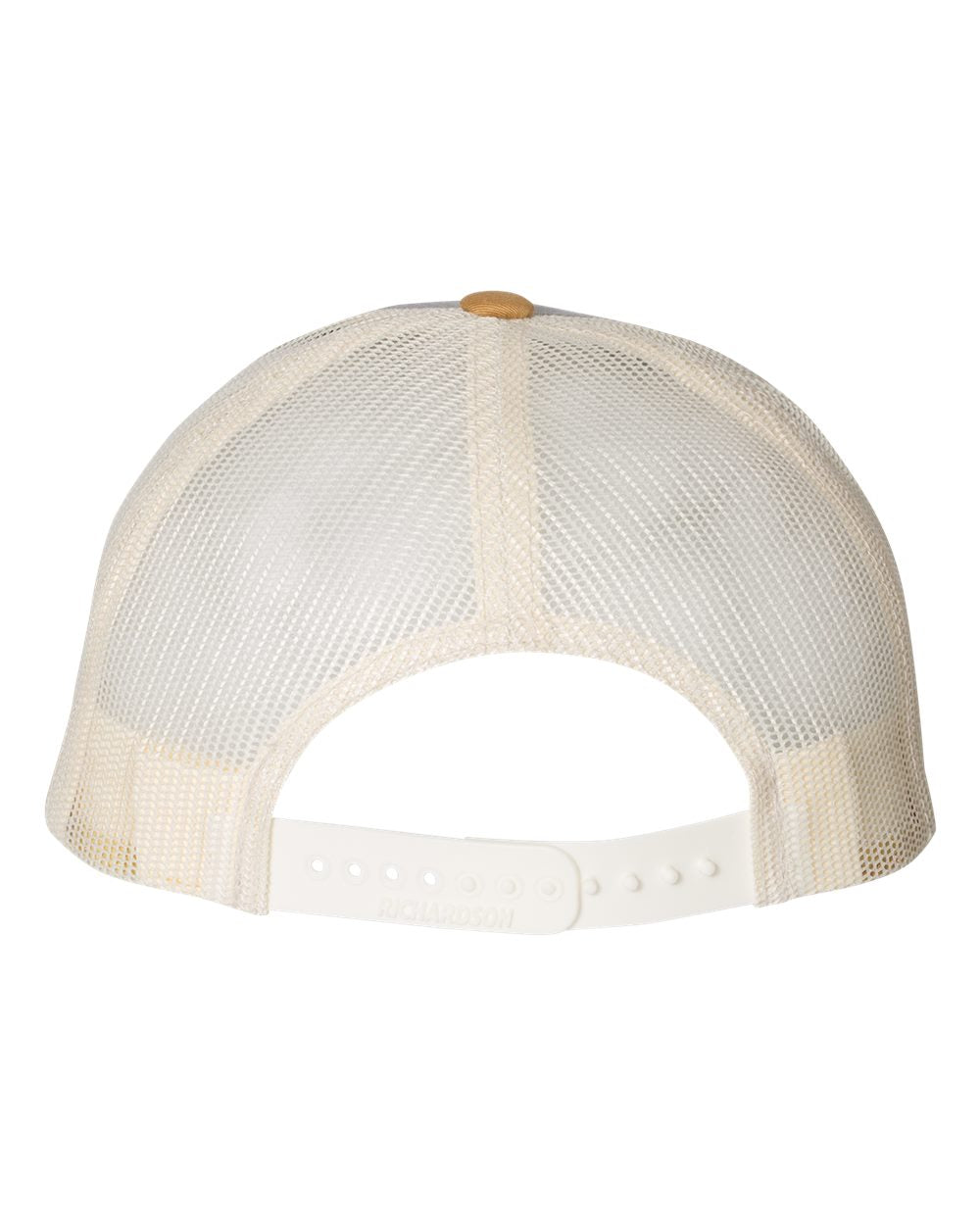 Richardson 115 Low Profile Snap-back Truckers Hat with Custom Branded Laser Engraved Leatherette Patch