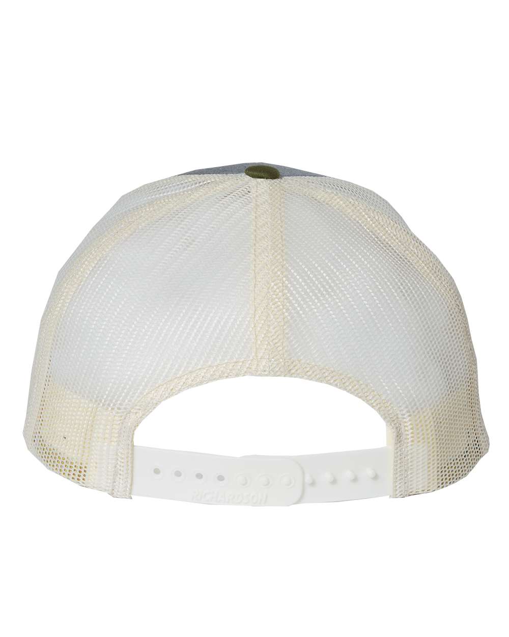 Richardson 115 Low Profile Snap-back Truckers Hat with Custom Branded Laser Engraved Leatherette Patch