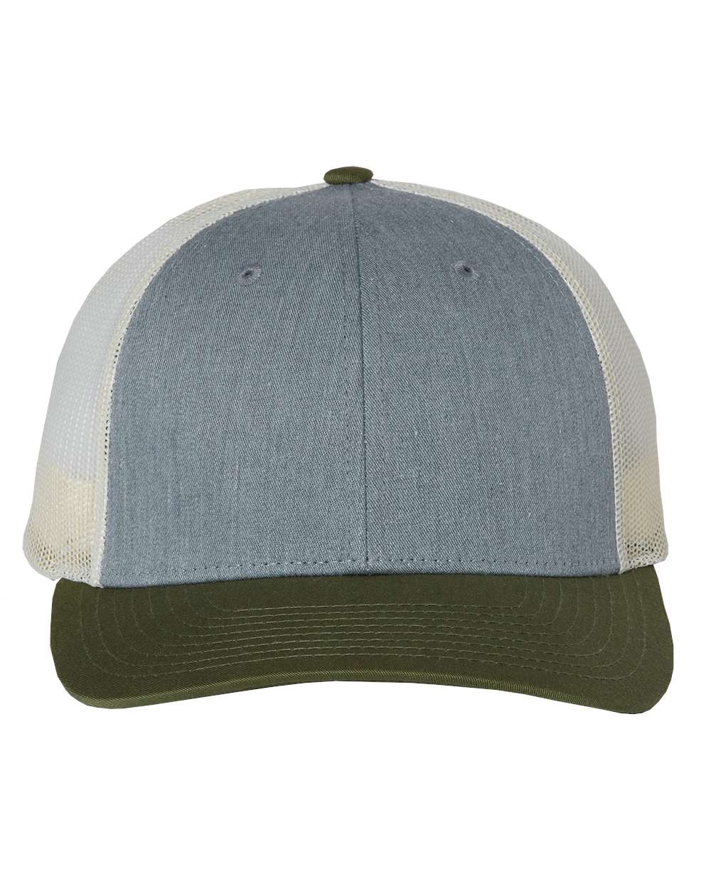 Richardson 115 Low Profile Snap-back Truckers Hat with Custom Branded Laser Engraved Leatherette Patch