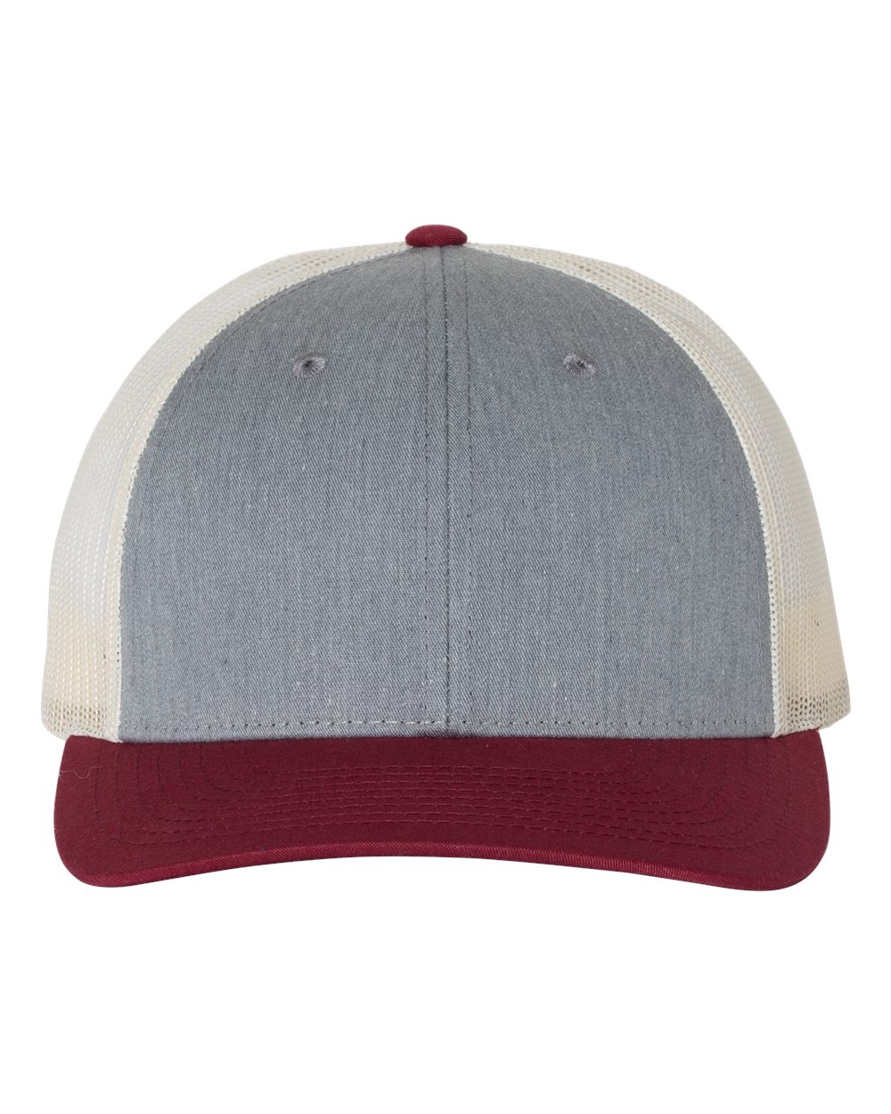 Richardson 115 Low Profile Snap-back Truckers Hat with Custom Branded Laser Engraved Leatherette Patch