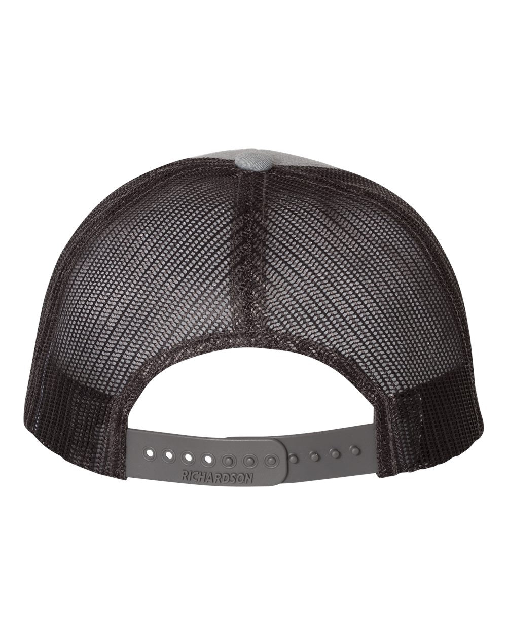 Richardson 115 Low Profile Snap-back Truckers Hat with Custom Branded Laser Engraved Leatherette Patch