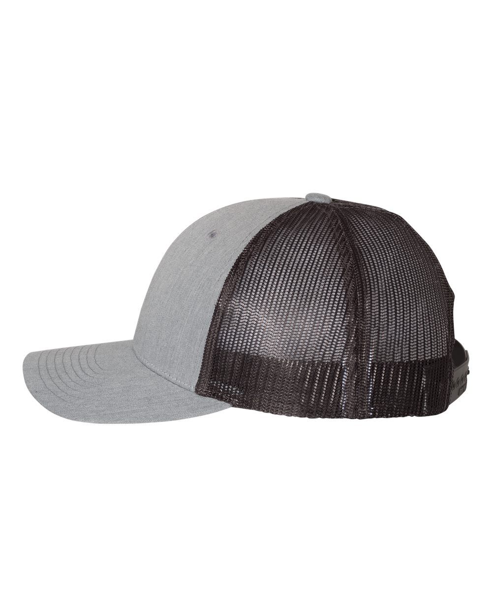 Richardson 115 Low Profile Snap-back Truckers Hat with Custom Branded Laser Engraved Leatherette Patch