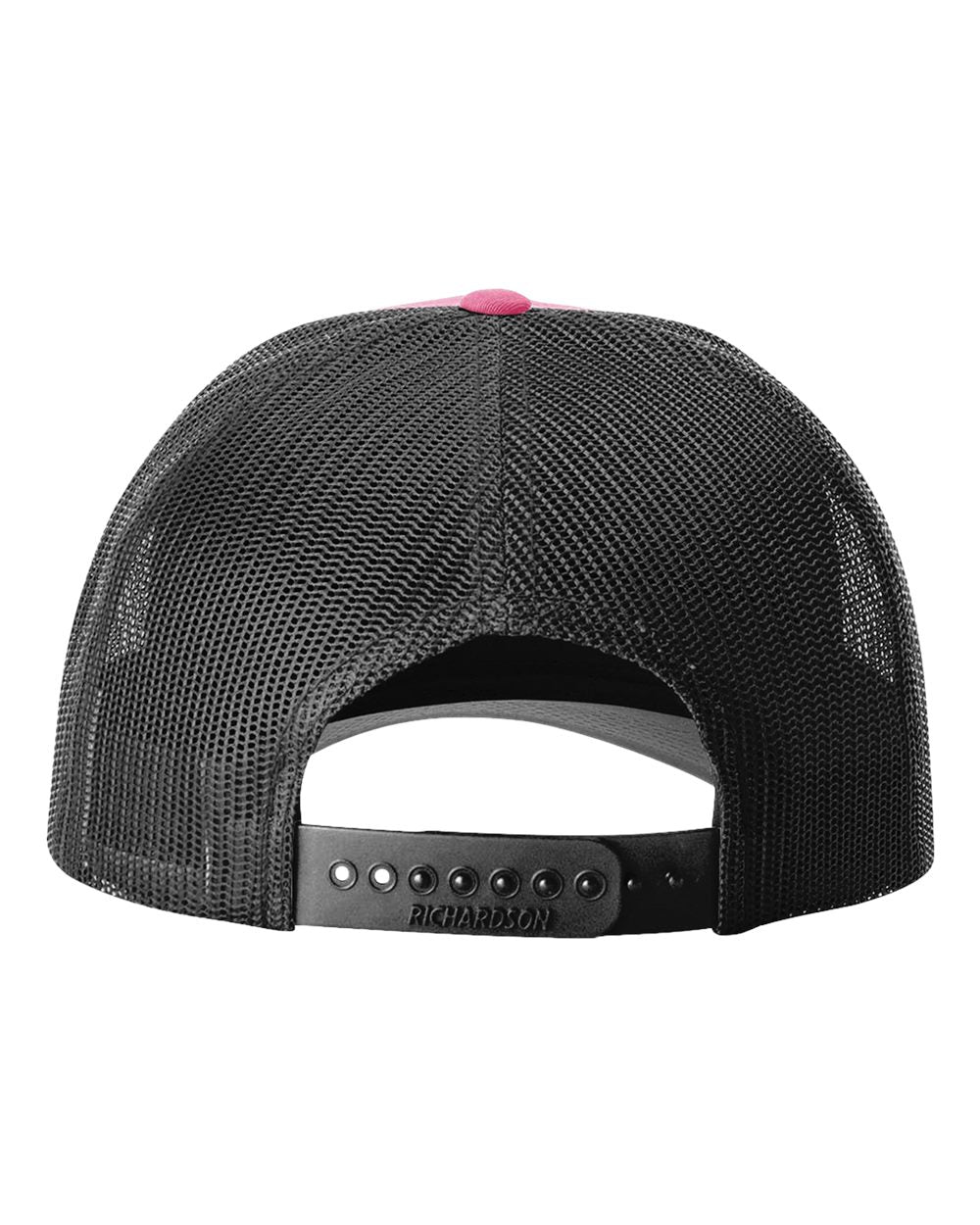 Richardson 115 Low Profile Snap-back Truckers Hat with Custom Branded Laser Engraved Leatherette Patch