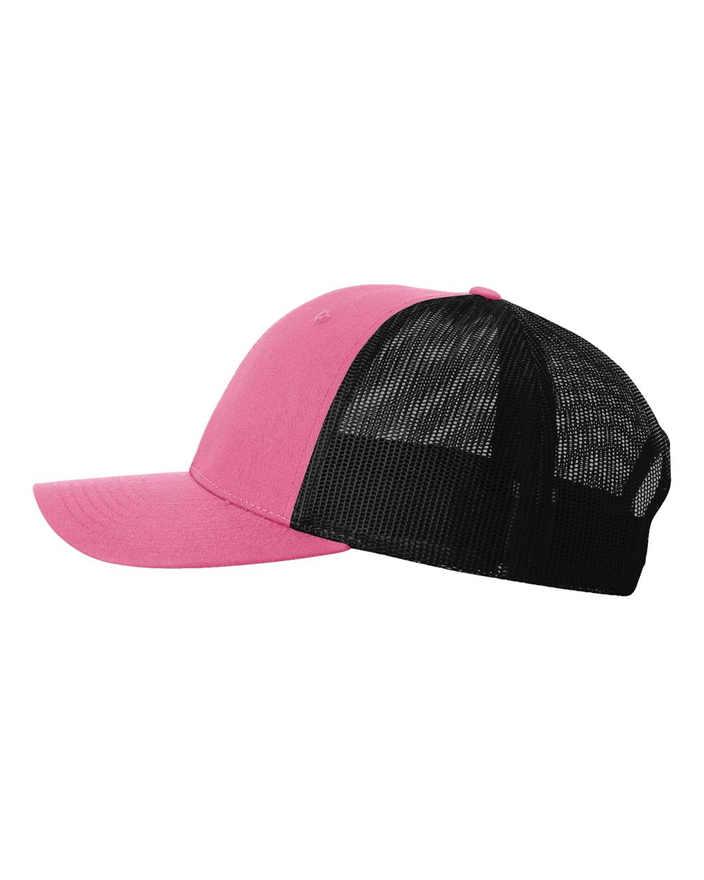 Richardson 115 Low Profile Snap-back Truckers Hat with Custom Branded Laser Engraved Leatherette Patch