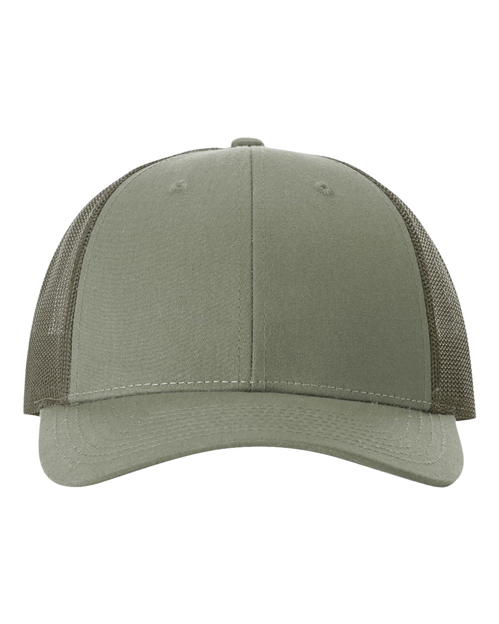 Richardson 115 Low Profile Snap-back Truckers Hat with Custom Branded Laser Engraved Leatherette Patch