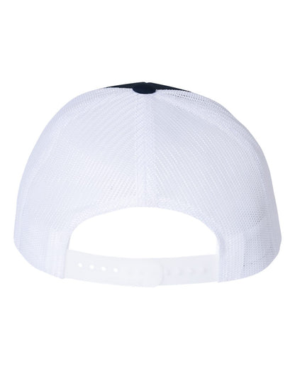 Richardson 115 Low Profile Snap-back Truckers Hat with Custom Branded Laser Engraved Leatherette Patch