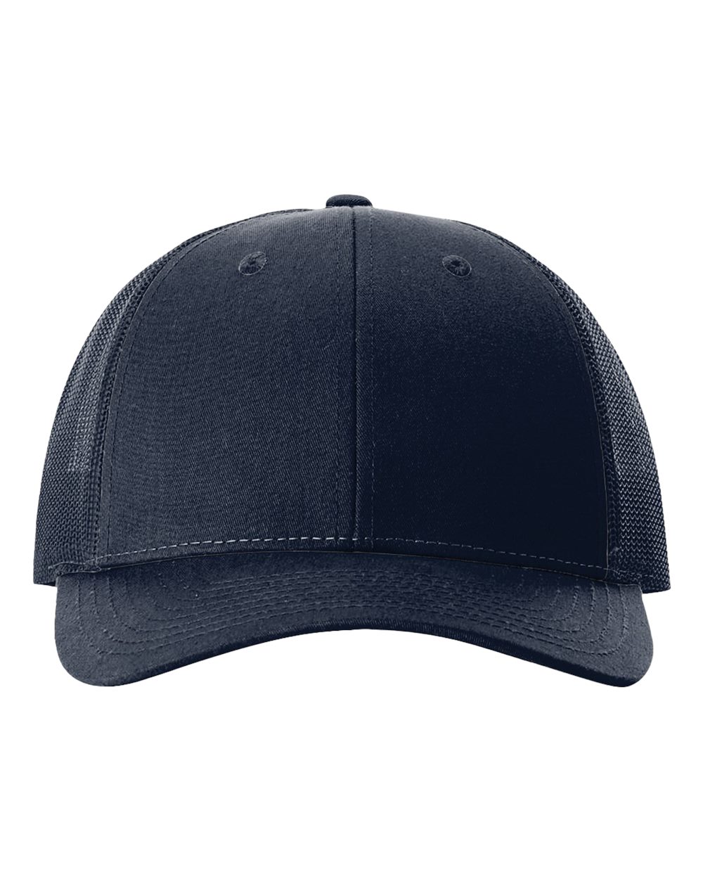 Richardson 115 Low Profile Snap-back Truckers Hat with Custom Branded Laser Engraved Leatherette Patch