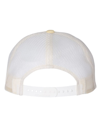 Richardson 115 Low Profile Snap-back Truckers Hat with Custom Branded Laser Engraved Leatherette Patch