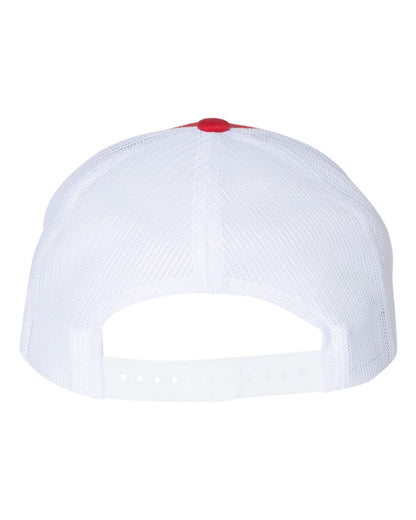 Richardson 115 Low Profile Snap-back Truckers Hat with Custom Branded Laser Engraved Leatherette Patch