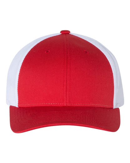 Richardson 115 Low Profile Snap-back Truckers Hat with Custom Branded Laser Engraved Leatherette Patch
