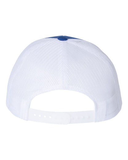 Richardson 115 Low Profile Snap-back Truckers Hat with Custom Branded Laser Engraved Leatherette Patch