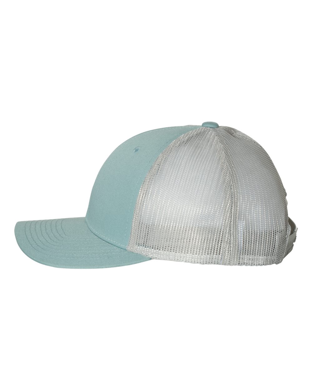 Richardson 115 Low Profile Snap-back Truckers Hat with Custom Branded Laser Engraved Leatherette Patch