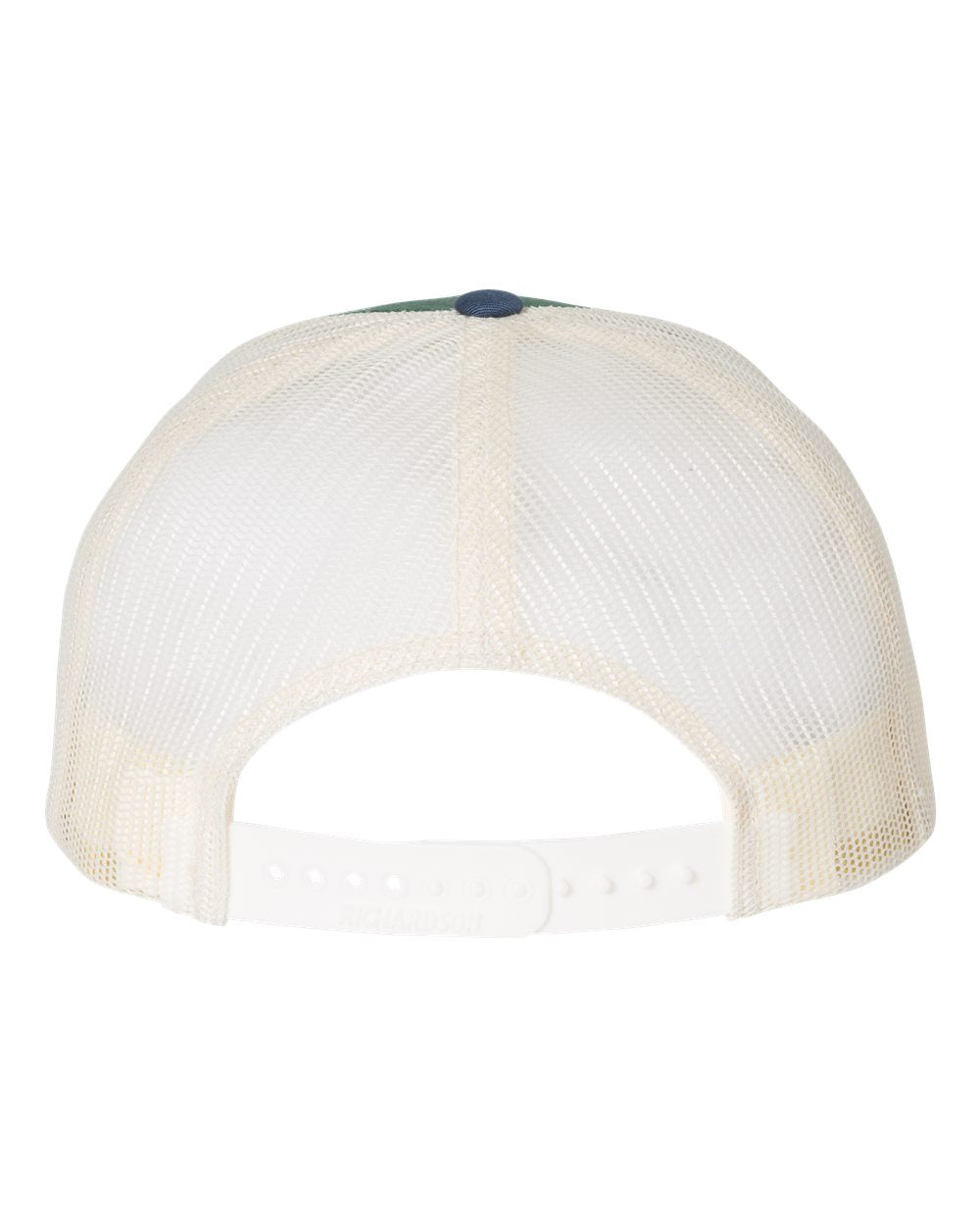 Richardson 115 Low Profile Snap-back Truckers Hat with Custom Branded Laser Engraved Leatherette Patch