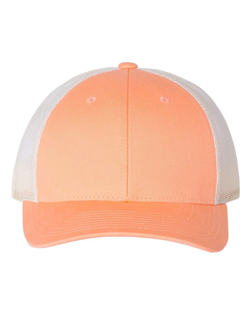 Richardson 115 Low Profile Snap-back Truckers Hat with Custom Branded Laser Engraved Leatherette Patch