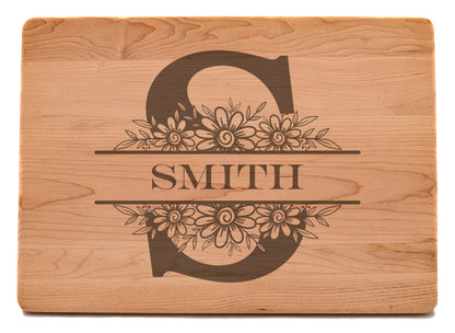 Custom Engraved Maple Cutting Board with Juice Groove