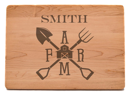Custom Engraved Maple Cutting Board with Juice Groove