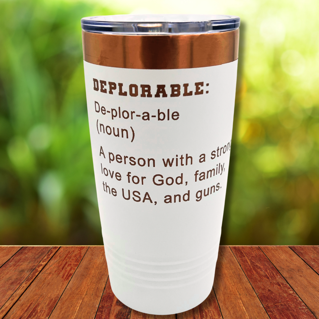 20oz Polar Camel Tumbler - Definition of Deplorable