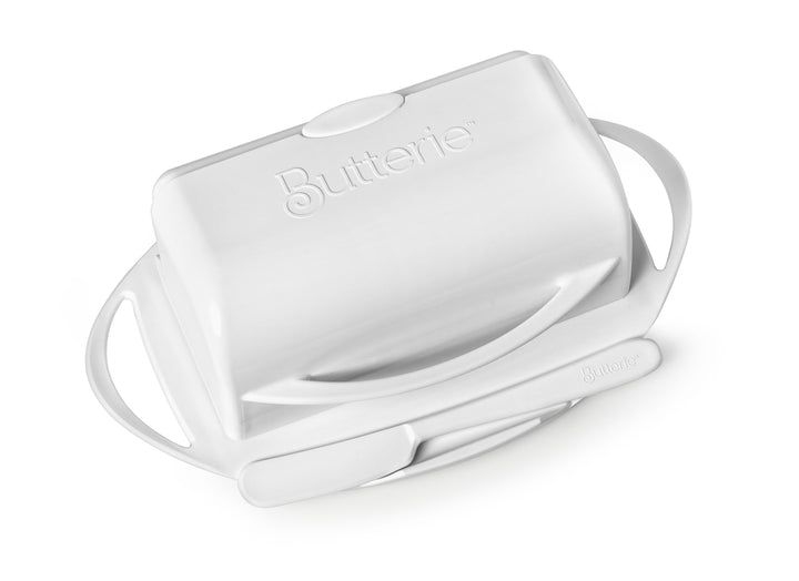 Butterie Butter Dish with attached Flip-Top Lid
