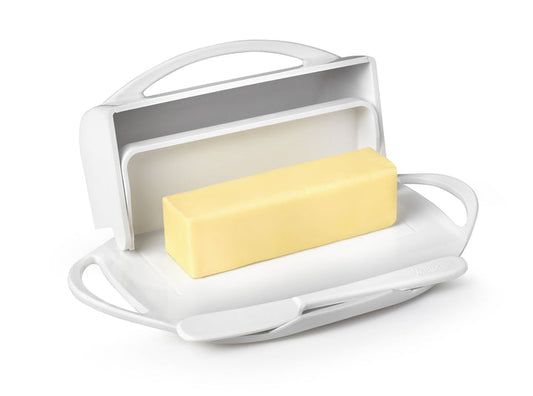 Butterie Butter Dish with attached Flip-Top Lid