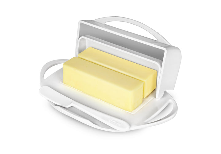Butterie Butter Dish with attached Flip-Top Lid