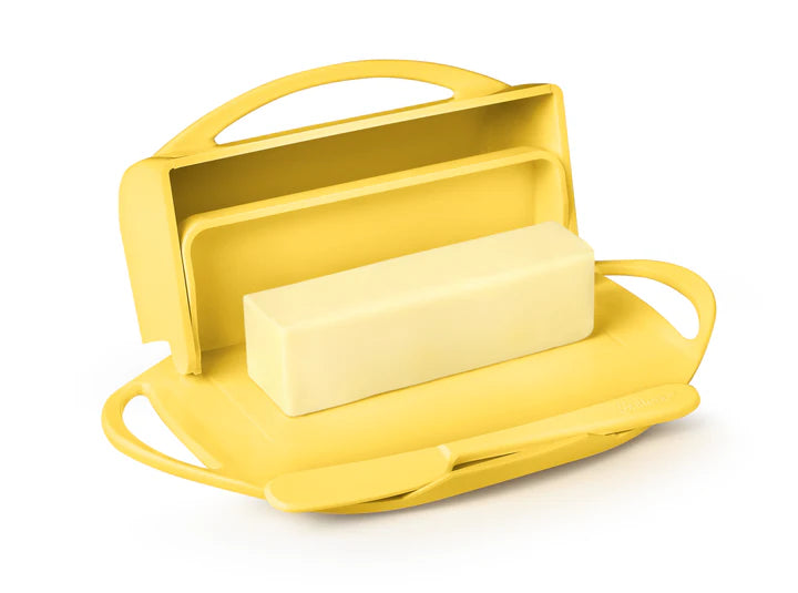 Butterie Butter Dish with attached Flip-Top Lid