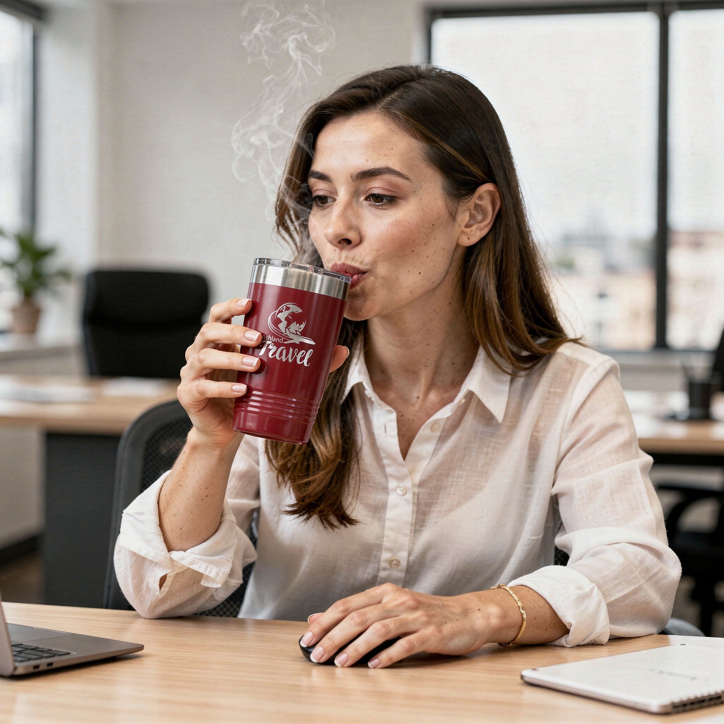 Custom Laser Engraved 20oz Stainless Steel Tumbler - Upload Your Logo, Brand, or Image