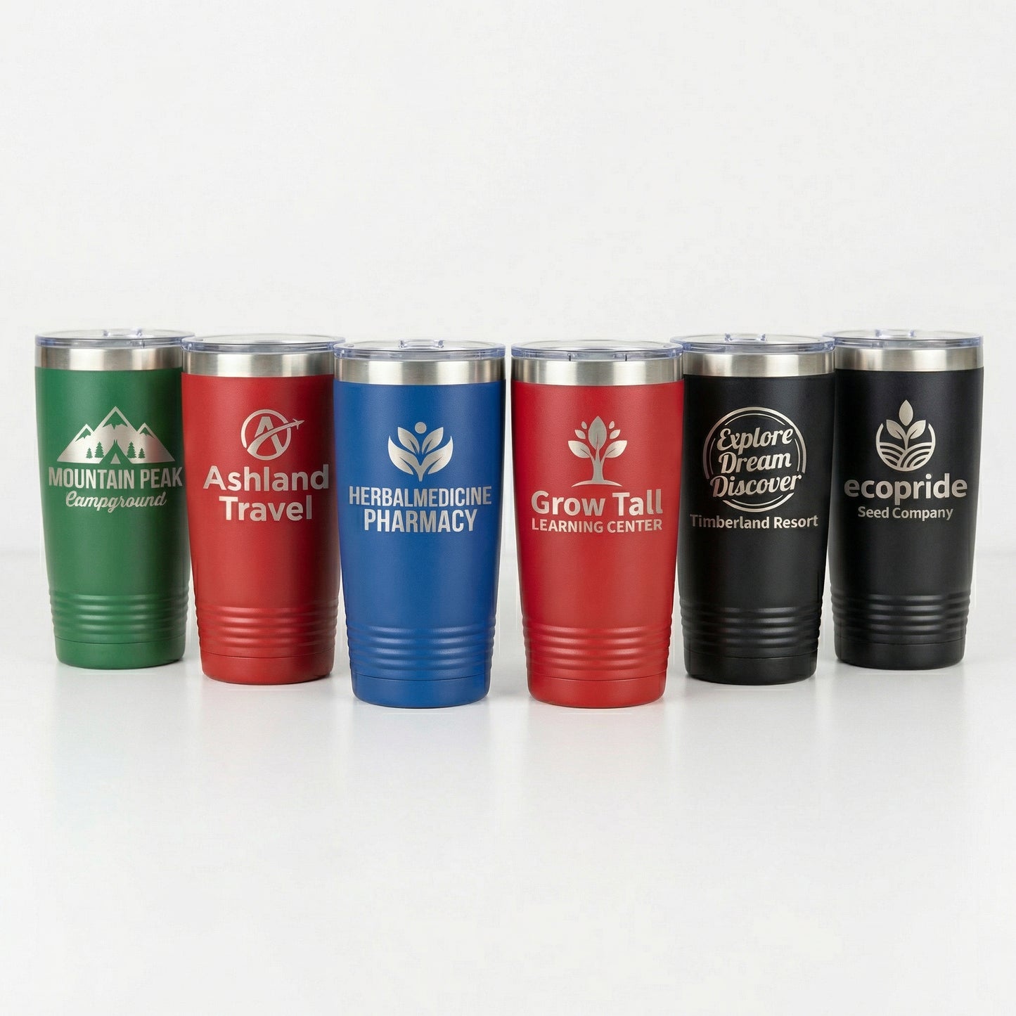Custom Laser Engraved 20oz Stainless Steel Tumbler - Upload Your Logo, Brand, or Image