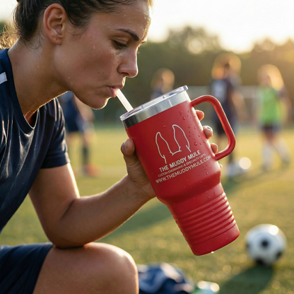 Custom Laser Engraved 40oz Stainless Steel Tumbler - Upload Your Logo, Brand, or Image
