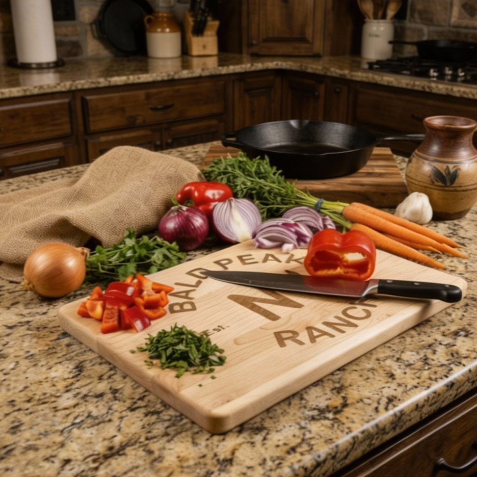 Custom Branded Maple Cutting Board with Juice Groove