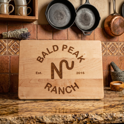 Custom Branded Maple Cutting Board with Juice Groove
