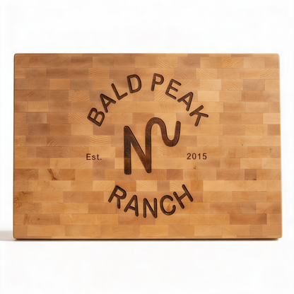 Custom Branded Premium Maple Butcher Block Cutting Board