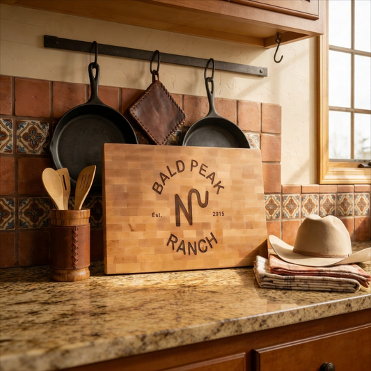 Custom Branded Premium Maple Butcher Block Cutting Board