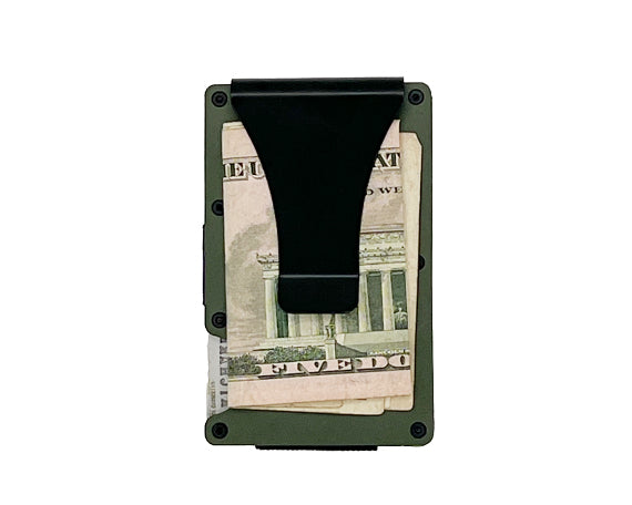 Veteran Punisher Skull - Minimalist Card Wallet with Money Clip